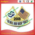 die-casting flag badges for retail and wholesale